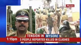 Clashes in Mysore