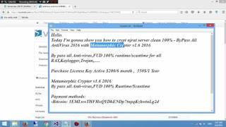 Metamorphic Crypter v1 6 2016 | NjRat Clean 2016  0/56 on Virus Total