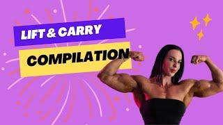 Muscle Girl Lift and Carry Compilation 2