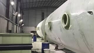 Fiberglass tank and pipe