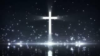 Blue Beautiful Cross Particle Light Show || Cross Video Background Loop