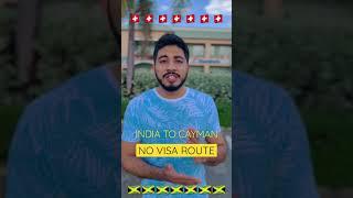 Visa-free route to Cayman Islands from India #IndiaToCayman #workPermit #switzerland