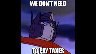 Optimus Prime Evades Taxes #shorts