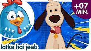 Hindi Nursery Rhymes | Dog Song | Latke Hai Jeeb | Lottie Dottie Murgi