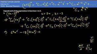3. Expand each of the expressions in (2x-3)^6