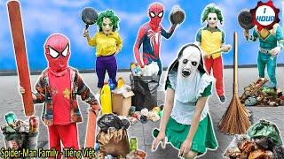 Nhện Nhí Giải Cứu Bố Khỏi Kẻ Xấu  - Tổng Hợp Video Hay Nhất || Spider-Man Family - Tiếng Việt