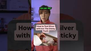 Testing Silver With An Ice Cube #shorts #science