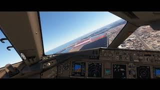 RNAV Landing Alexandria, Boeing 777 PMDG