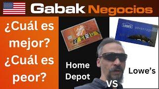 Comparación tarjetas lowes vs home depot