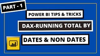 Running Total In Power BI | Dax Cumulative Total Power BI | Running Totals For Dates and Non Dates