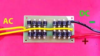 How to Make 20 Amp Diode "Bridge Rectifier"