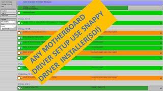 use snappy driver installer any motherboard driver install