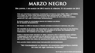 Marzo Negro Peticion por Anonymous.