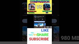 Bus simulator Indonesia vs bus simulator Evo comparison #comparison