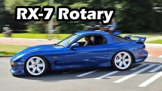 Mazda RX-7 Turbo Rotary Engine Sound (Accelerations)