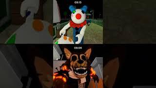 ROBLOX PIGGY CLOWNY vs PIGGY MARLEY RUSSEL JUMPSCARE #shorts