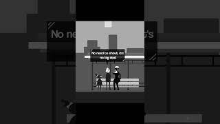 Tall lady Victoria protecting Willow in bus stop #gamedev