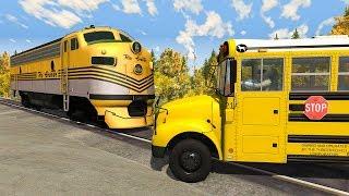 Crazy School Bus Crashes #1 - BeamNG DRIVE | SmashChan