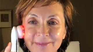 Demonstration of how to use LED Skin Tightening Device | Anti-Wrinkle Tool | Facial Lifting