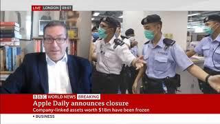 BBC World News: Apple Daily Hong Kong announces closure