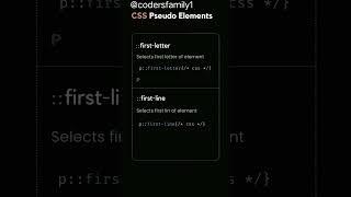 Css pseudo elements #css #pseudo #elements
