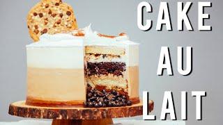 How To Make A COFFEE CAKE FOR FATHERíS DAY! Chocolate and vanilla cake with coffee buttercream!