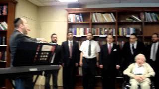 Mr. Salomon Koenigsberger sings Shir Hamaalos with the Choir of KAJ in Honor of his 100th Birthday