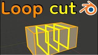 Loop cut (blender 3d tutorial)