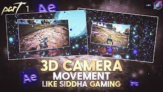 // 3D Camera Movement Transition For Pubg Montages Like Siddha Gaming Part 1 // With Glitch 101//