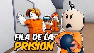 ROBLOX pero TENEMOS que hacer FILA EN LA PRISION!! 