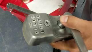 Removing user codes from Schlage push button lock.