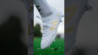Can’t Go Wrong With White + Gold…  #footballboots #newbalance #soccercleats #soccer