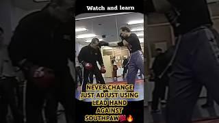 Boxing basics different techniques on counter strikes against southpaw jab adjustin changin angles