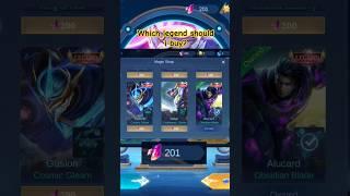 Which legend skin should I buy? Plz suggest.Magic wheel.#mlbb #viralshort#endhit #legendskin