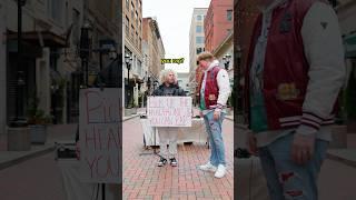The Giggle Monster came with the vibes! #pickuptheheadphones #streetperformer #freestyle