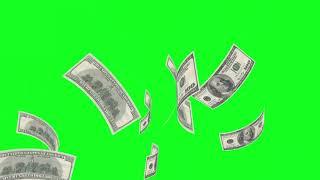 MONEY FALLING  GREEN SCREEN 4K 1080P FREE  ROYAL ANIMATED MOTION VIDEO STOCK 3D BACKGROUND FILM STOC