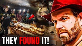 Josh Gates Mummified lion cubs unearthed: Shocking Egyptian archaeological discovery