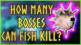 Killing Valheim Bosses with PUFFERFISH (No Weapon Challenge)