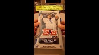 NEW 2025 TOPPS SERIES 1 HOBBY BOX OPENING-RELIC & AN AUTO