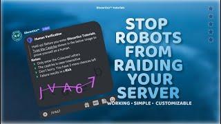 Stop Raids with Captcha Verification | SECURE • EFFICIENT • EASY | Discortics™ Verification (2021)