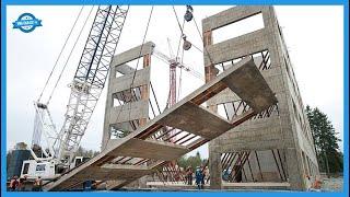 Incredible Modern House Construction Technologies. Building Wooden House In Only 3 Days