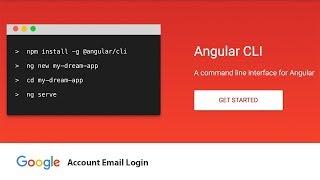 Angular CLI Google Account Email Login with Routing