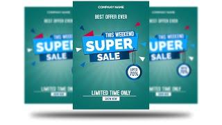 How to design a Discount Promotion Flyer in Photoshop