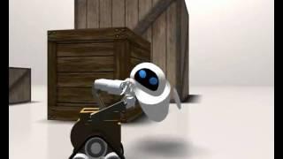 simple animation of Eva & Wall-E