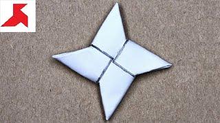 DIY - How to make a NINJA STAR SHURIKEN from ONE sheet of A4 paper