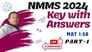 NMMS 2024 Paper Key With Explanation  By Telugu eTutor | Part-1 | 01-50 Questions