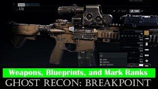 Weapons, Bonuses, Blueprints and Mark Ranks in Ghost Recon Breakpoint