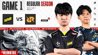 NAVI vs RRQ HOSHI | Regular Season Week 1 Day 1 | Game 1 | #MPLIDS15