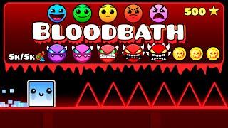 Bloodbath Каждой Сложности в Geometry Dash