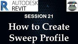 Revit Tutorial 21 | How To Create Sweep Profile